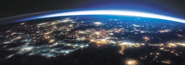 국제우주정거장(ISS)에서 바라본 지구. NASA 제공