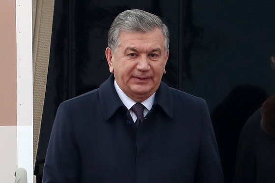 샤브카트 미르지요예프 우즈베키스탄 대통령. 2017.11.22/뉴스1