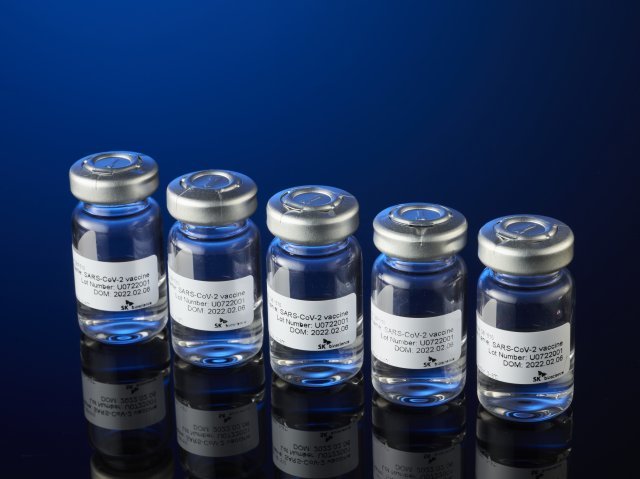 SK바이오사이언스가 개발한 코로나19 백신 ‘스카이코비원멀티주’(GBP510). SK바이오사이언스 제공