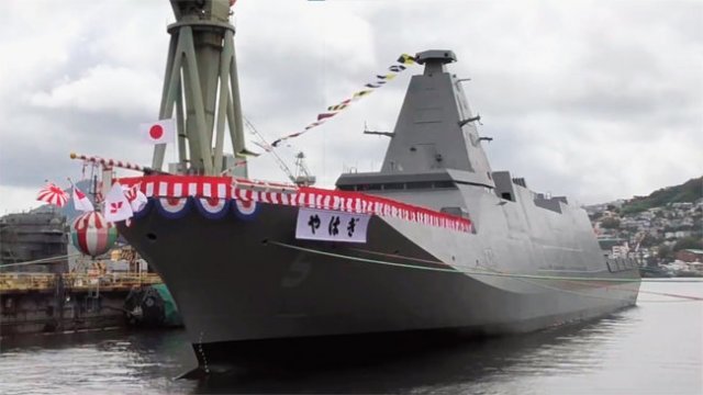 6월 23일 진수된 일본 해상자위대의 신형 모가미급 호위함 야하기(やはぎ). [사진 제공 · 일본 해상자위대]