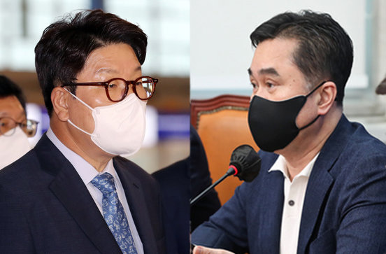 국민의힘 권성동 원내대표(왼쪽), 민주당 김종민 의원. 뉴스1·사진공동취재단