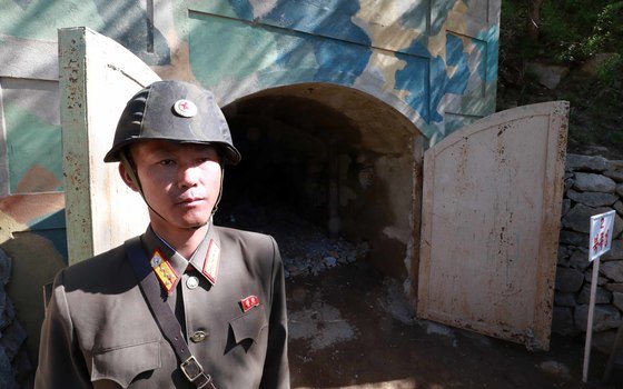 북한의 함경북도 길주군 풍계리 핵실험장 모습…2018.5.24/뉴스1