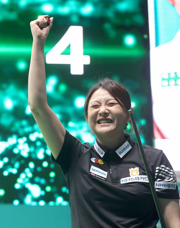 13전 14기 끝에 LPBA 우승을 차지한 김민아. PBA 제공