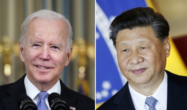 조 바이든 미국 대통령과 시진핑 중국 국가주석 AP 뉴시스