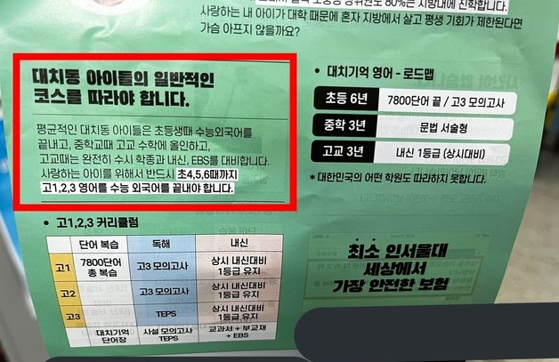 대치동선 초등생 때 수능 외국어 마쳐”…'만5세 입학' 논란 부추긴 전단｜동아일보