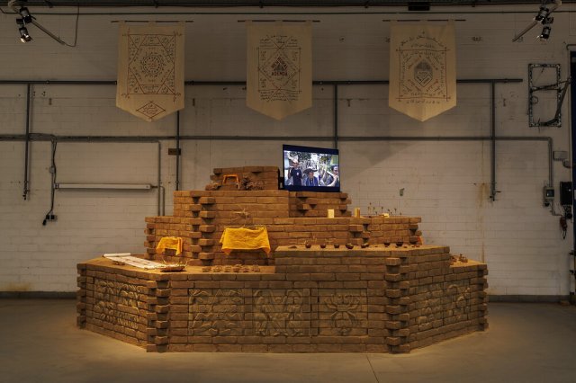 Jatiwangi art Factory, Terracotta Embassy, 
2021¤ongoing. Mixed media, dimensions variable. Image courtesy of 
Documenta 15, Kassel. Photo by Frank Sperling.