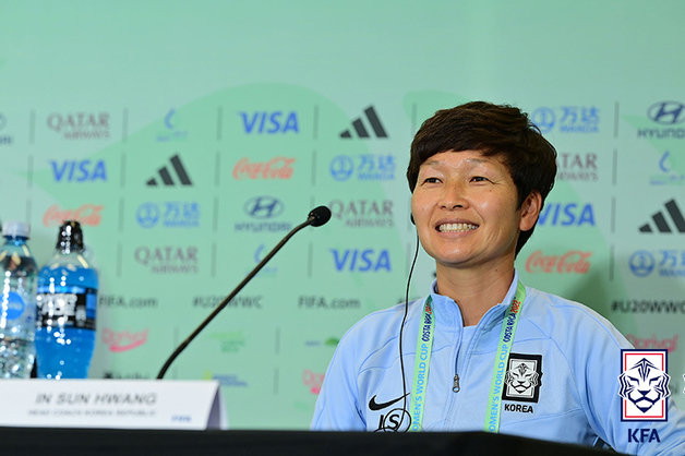 황인선 20세 이하 여자 축구대표팀 감독. 대한축구협회 제공