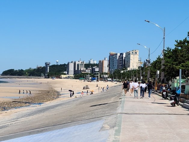 보령 대천해수욕장 해변. 2022.08.27.