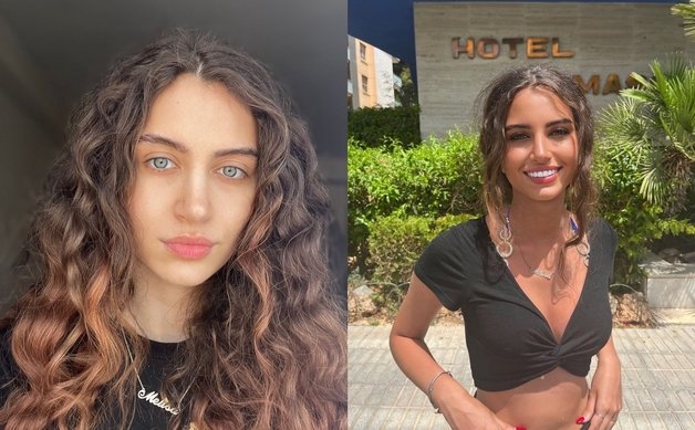 라우프가 민낯 라운드에 제출한 생얼 사진과 화장을 했을 때의 모습. (인스타그램 갈무리)