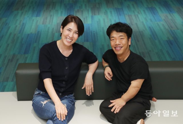 지난달 30일 서울 중구 극립극장에서 만난 김지원, 김범진. 홍진환 기자