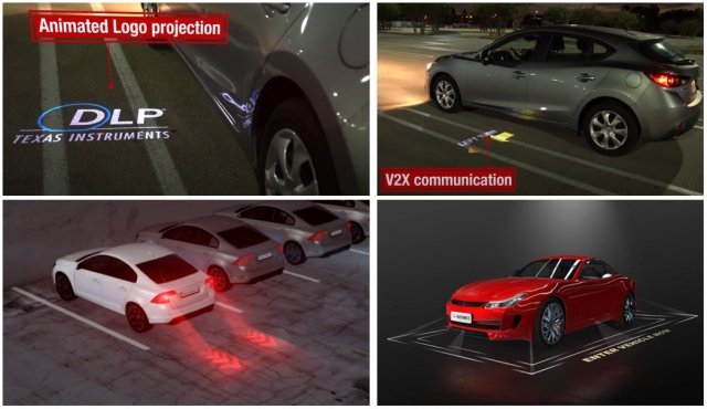 다이나믹 그라운드 프로젝션 사용 이미지, 출처=TI