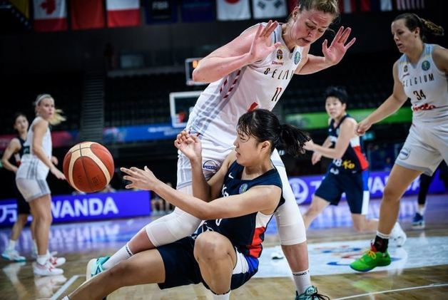 한국, 여자농구 월드컵서 벨기에에 패배. FIBA 홈페이지