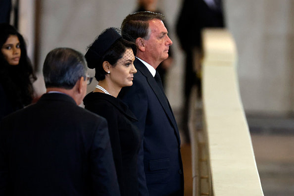 자이르 보우소나루 브라질 대통령과 배우자 미셸 보우소나루 여사 (gettyimages)