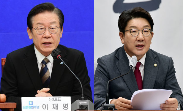 더불어민주당 이재명 대표(왼쪽)·국민의힘 권성동 의원. 사진공동취재단