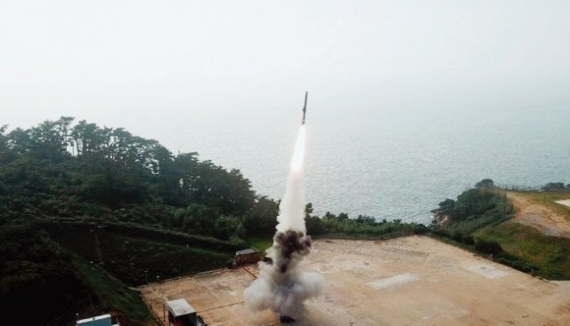 한국형 초음속 대함미사일. 국방부 제공