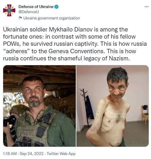 (우크라이나 국방부 트위터)