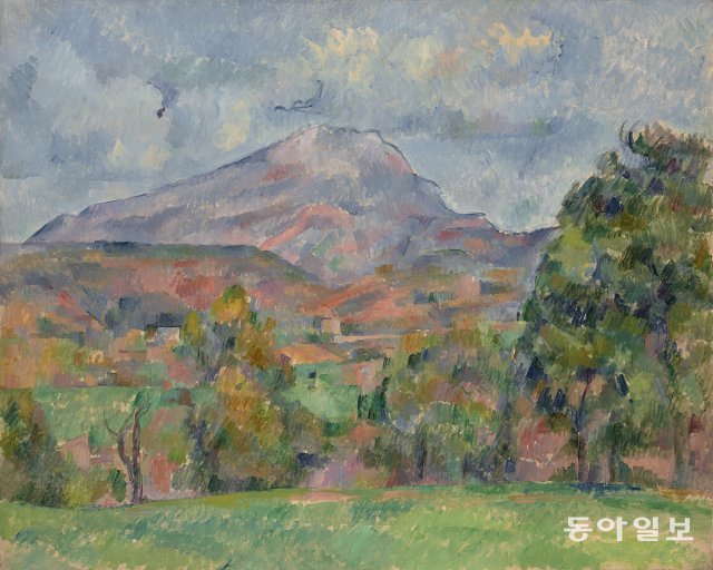 폴 세잔, 세인트 빅투아르 산, 1888~1890년, 65.1 x 81cm. 사진: 크리스티