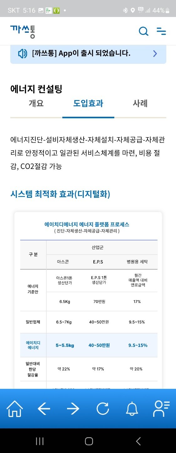 까쓰통 앱에는 지능형 원격 검침, 에너지 컨설팅 등 기업을 도울 기능이 추가된다. 출처 = 에이치디에너지