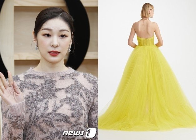 김연아(뉴스1 DB), 오스카 드 라 렌타 공식 홈페이지 갈무리