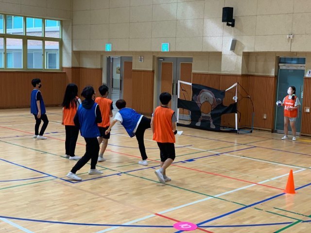 대한핸드볼협회는 핸드볼을 쉽고 편하게 접할 수 있도록 ‘핸볼’을 고안해 보급하고 있다. 초등학교 남녀 학생들이 핸볼 경기를 하고 있다. 대한핸드볼협회 제공