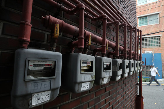 서울 시내 주택가에 설치된 가스 계량기의 모습. 2022.9.18/뉴스1