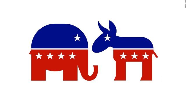 미국 선거 때 등장하는 양당 로고에는 상징 동물들이 있다. 공화당은 코끼리, 민주당은 당나귀를 형상화했다. 위키피디아