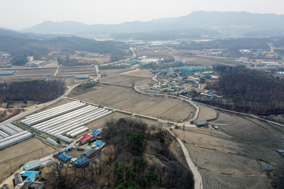 사진은 용인 반도체 클러스터가 들어설 경기도 용인시 처인구 원삼면 일대의 모습. 2021.3.23/뉴스1 ⓒ News1