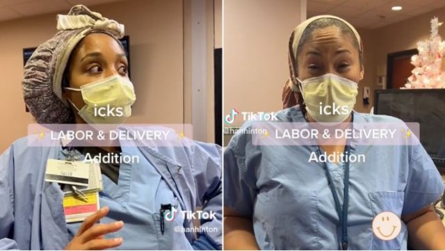 뒷담화 영상을 촬영한 미국 간호사들. 틱톡 캡처