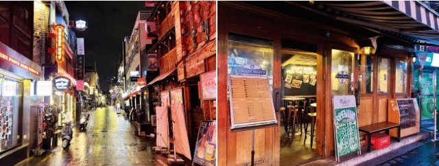 12월 13일 서울 용산구 이태원세계음식거리가 한산하다. 오후 7시가 넘은 시간임에도 손님이 한 명도 없는 술집이 여러 곳이었다. 이슬아 기자