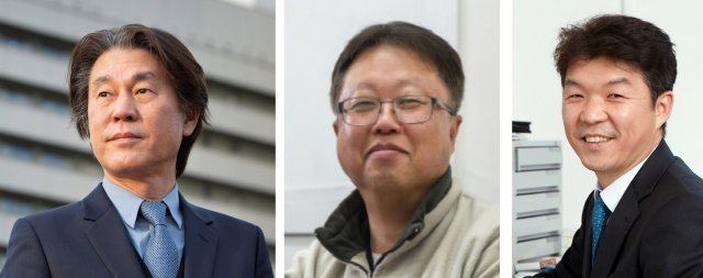 왼쪽부터 장대영 교수, 김홍태 교수, 김용환 교수