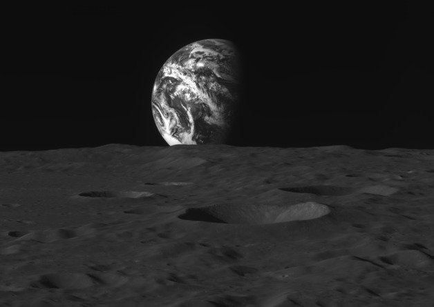 한국항공우주연구원은 2022년 12월28일 다누리가 달 상공 124km에서 촬영한 지구 모습을 3일 공개했다. 2022.01.03 (한국항공우주연구원 제공)