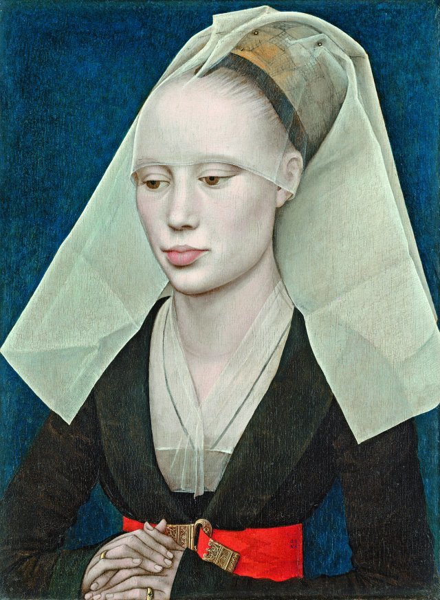 벨기에 화가 로히어르 판데르 베이던(1399~1464)이 1460년에 그린 ‘여인의 초상화’. 미국 워싱턴 국립 미술관에 소장돼 있다. 질병이 만연하던 유럽 중세 시대에는 여성의 밝고 투명한 피부가 건강함과 생식능력을 드러내는 징표였다. 글항아리 제공
