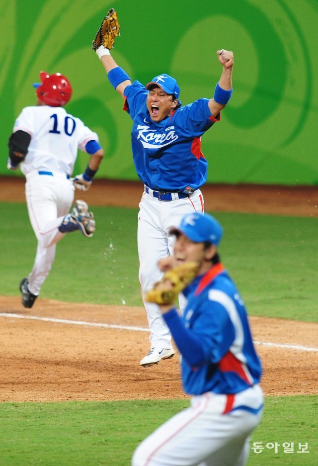 2008년 베이징올림픽에 야구 대표로 출전해 한국의 금메달을 이끈 이승엽 두산 감독. 동아일보 DB