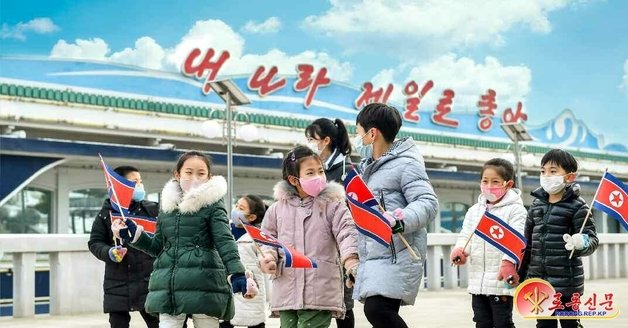 북한의 어린이들. (평양 노동신문=뉴스1)
