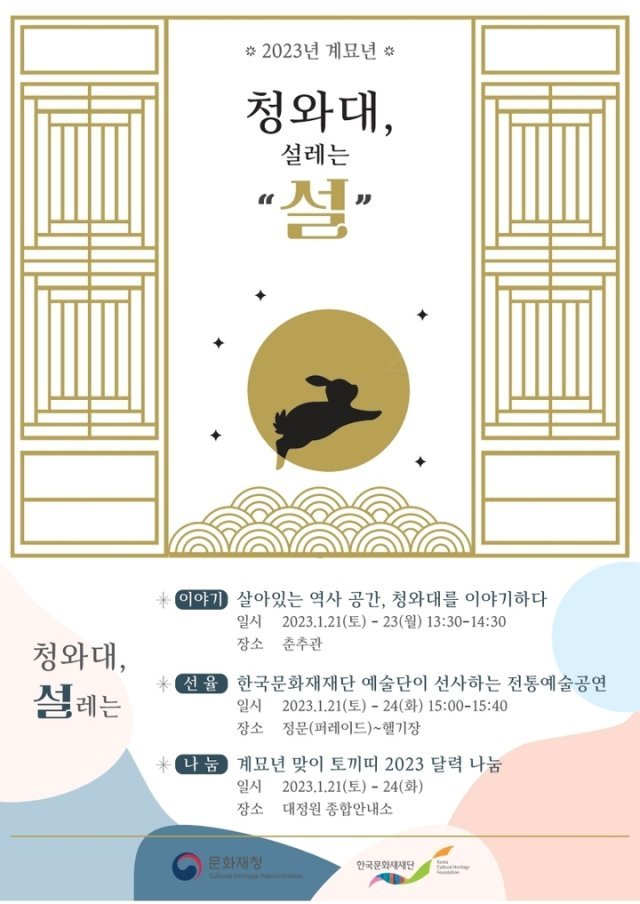 설맞이 문화행사 ‘청와대, 설레는 설’. 문화재청 제공