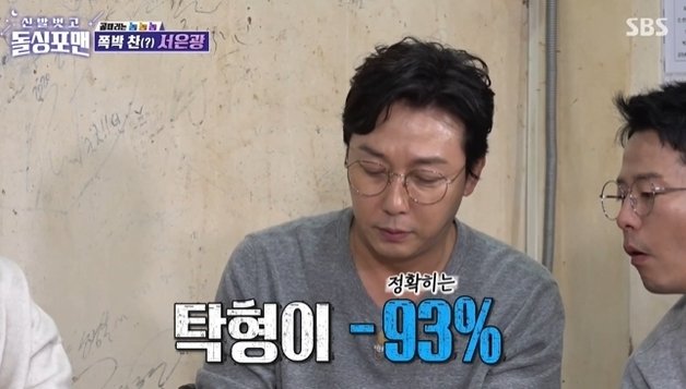 SBS ‘신발 벗고 돌싱포맨’ 방송 화면 갈무리