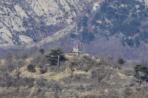 북한군 초소. 2019.2.14/뉴스1 ⓒ News1