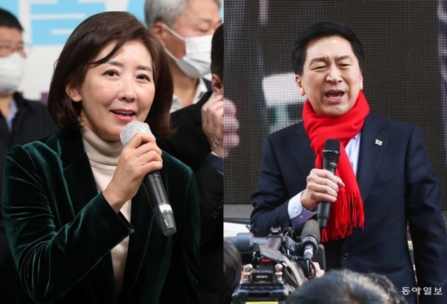 나경원 전 의원(왼쪽)·김기현 의원.
