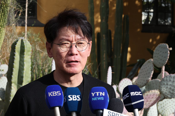 2023 월드베이스볼클래식(WBC)에 출전하는 이강철 대한민국 대표팀 감독이 14일(현지시간) 미국 애리조나주 투손 웨스트워드 룩 윈덤 그랜드 리조트앤 스파 대표팀 숙소에서 인터뷰를 하고 있다. 2023.2.15 뉴스1