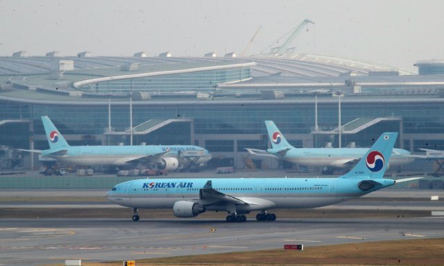 인천국제공항 제2여객터미널의 대한항공 여객기 ⓒ News1