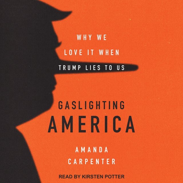 도널드 트럼프 전 미국 대통령의 가짜 주장을 모아 정리한 책 ‘가스라이팅 아메리카’ 표지.