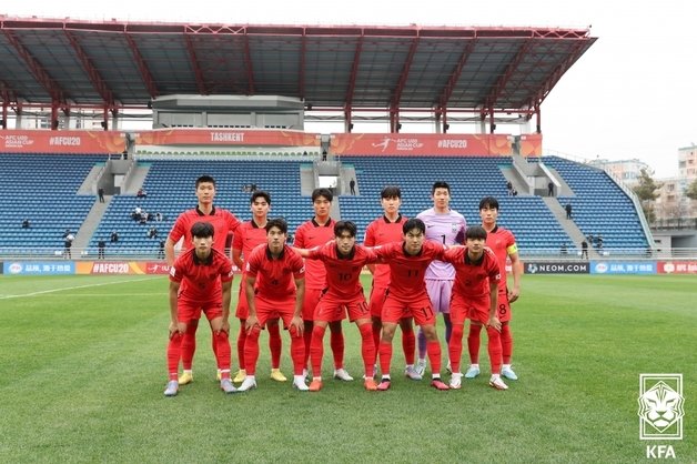 한국 U20 대표팀. 대한축구협회 제공