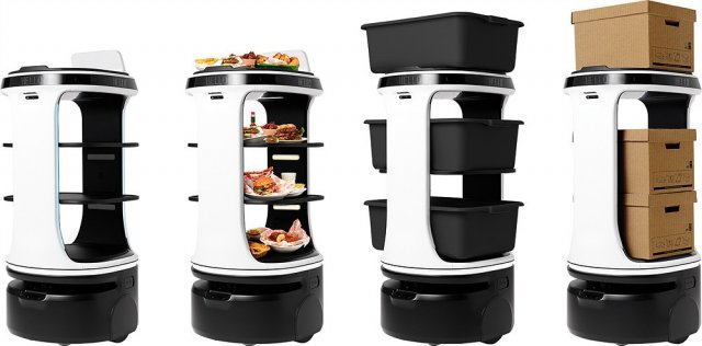 소상공인 매장 곳곳에서 스마트 상점 기술이 활약한다. 그 일부인 서빙 로봇. 출처 = 베어로보틱스