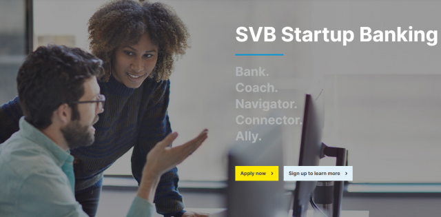 스타트업을 위한 은행을 표방해온 SVB은행. SVB은행 홈페이지