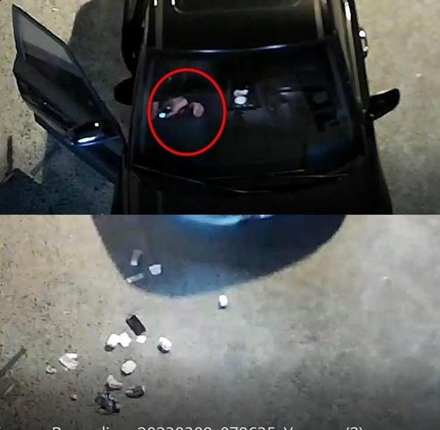 A씨가 공개한 CCTV 영상. (보배드림 갈무리)