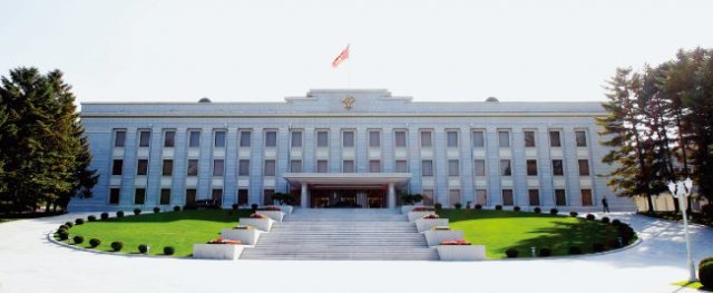 The headquarters building of the Central Committee of the Workers' Party of Korea, known to have the office of North Korean leader Kim Jong-un. [동아DB]