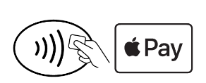 In front of Apple Pay-enabled stores, Apple Pay's contactless payment symbol is attached as shown in the picture.  Capture from Apple's official website