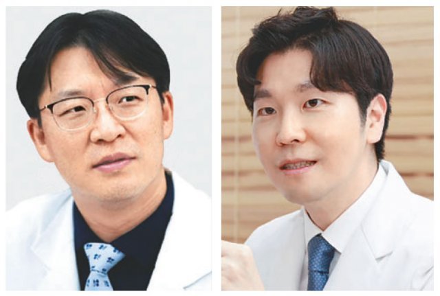 왼쪽부터 건국대병원 정형외과 김태영 교수, 경희대한방병원 침구과 이승훈 교수