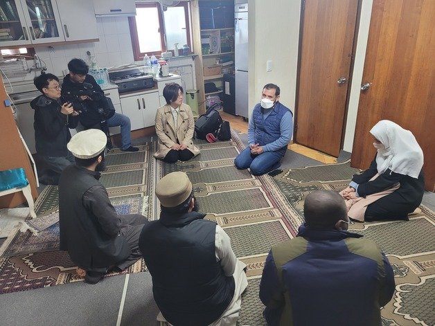 24일 박진 국가인권위원회 사무총장이 대구 북구 이슬람 사원 건립 예정지를 방문했다.(인권위 제공)