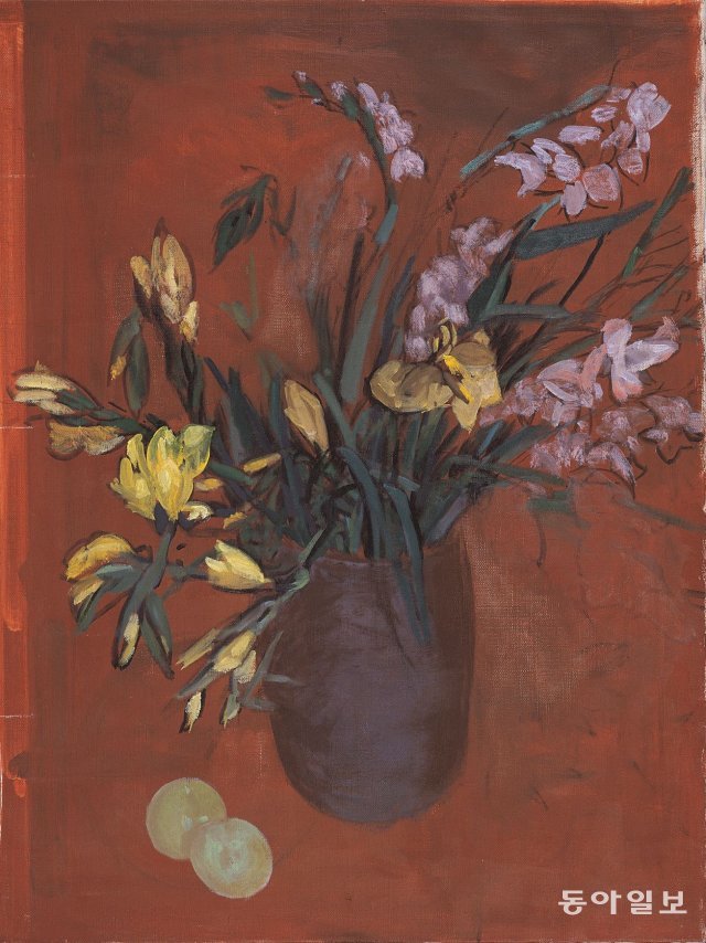 원계홍, 꽃(글라디올러스), 1974년, 캔버스에 유채, 58.3x44cm, ⓒ원계홍기념사업회, 사진 주명덕